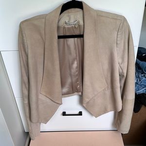 Alice & Olivia goat suede jacket.  Size medium.  Light beige/ cream